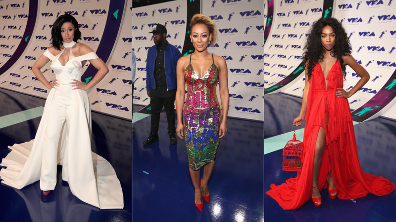 Illustration for article titled All the Structural Gowns, Jumpsuits and Battle-Ready Outfits at the MTV VMAs
